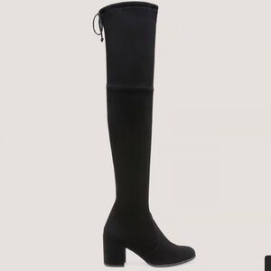 Stuart Weitzman Black Over-the-Knee Block Heel Boots (ONLY WORN ONCE)